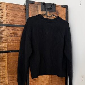 Aritzia Classic Black Crew Neck Sweater